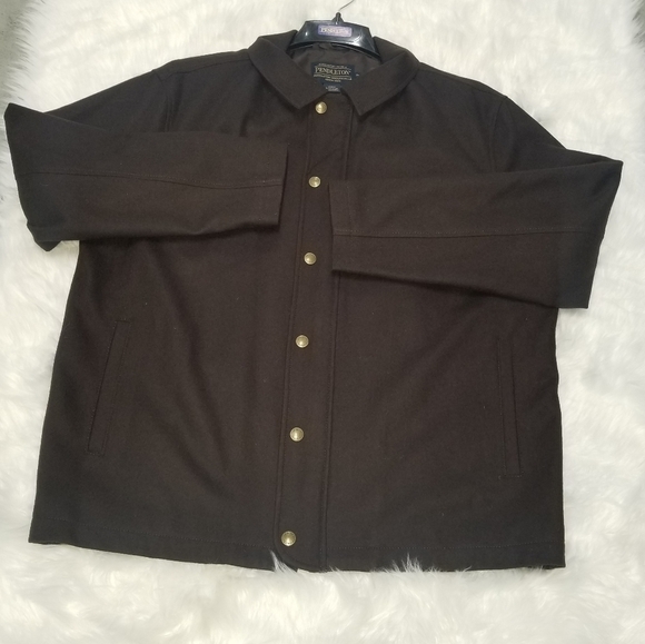 Pendleton 100% Wool Jacket Dark Brown XL NWT